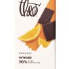 Theo Chocolate Organic Orange 70% Dark Chocolate Bar, 3 Ounce Bar, 12 Pack 3 Ounce (Pack of 12)