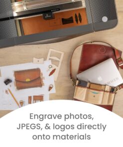 Glowforge Plus Laser Cutter - Create 10x Faster in Wood, Acrylic, Leather... Even Chocolate. Print Jewelry, Signs, Furniture - Anything You Imagine. Free Software Works with Mac, PC, Tablet, & More. 58 71BcIa1soxL