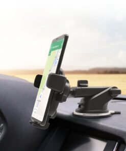 iOttie Easy One Touch 4 Dash & Windshield Universal Car Mount Phone Holder Desk Stand for -iPhone, Samsung, Moto, Huawei, Nokia, LG, Smartphones, Black 1st Generation 24 71BcymC ujL