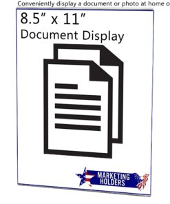 3 Pack Wall Sign Holder for 8.5" x 11" Room Signage and Temporary Notices in Offices and Corporate Spaces Clear Acrylic Literature Sleeve with Two Sided Tape by Marketing Holders 14 71BdAp5MqLL