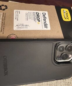 OtterBox iPhone 13 Pro Max & iPhone 12 Pro Max Defender Series Case - BLACK, Rugged & Durable, with Port Protection, Includes Holster Clip Kickstand 42 71BdJiA8OeL