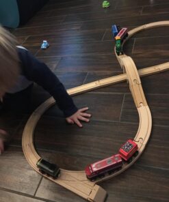 Melissa & Doug Classic Wooden Figure Eight Train Set (22 pcs) 45 71Be98MPsOL