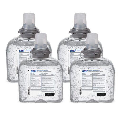 Purell Advanced Hand Sanitizer Gel, 1200 mL Sanitizer Refill TFX Touch-Free Dispenser (Pack of 4) - 5456-04 Gel - Advanced