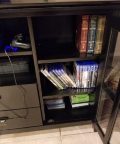 SIMPLIHOME Artisan SOLID WOOD 53 Inch Wide Transitional TV Media Stand in Black for TVs up to 60 Inches, For the Living Room and Entertainment Center Tall TV Media Stand 48 71BegAcitcL