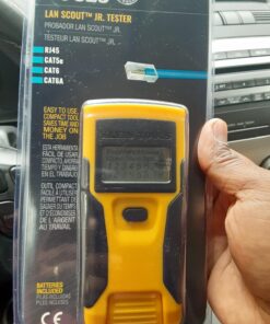 Klein Tools VDV526-052 Cable Tester, LAN Scout Jr. Network Tester / Continuity Tester for RJ45 Data Cable Twisted Pair Connections 16 71BfTeW23L