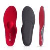 WAKI HOME Orthotics Insoles/Inserts/Pads with Arch Supports for Flat Feet,Plantar Fasciitis,Feet Pain,Pronation,Metatarsal Support for Men and Women Red US Men 10-10 1/2---Women 12-12 1/2 (11.42")(290MM) 42 71BfW2Gd1JL 2
