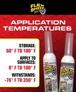 Flex Shot Rubber Adhesive Sealant Caulk, 8-oz, White Adhesive Caulk 23 71Bg2t0JcFL