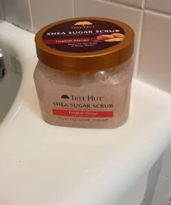 Tree Hut Shea Sugar Scrub Tropical Mango, 18oz, Ultra Hydrating and Exfoliating Scrub for Nourishing Essential Body Care Mango Puree 1.12 Pound (Pack of 1) 43 71BhVPRmaDL