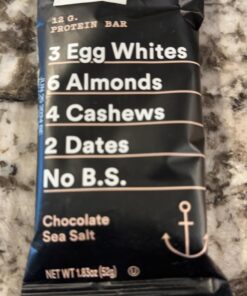 RXBAR Protein Bars, Protein Snack, Snack Bars, Chocolate Sea Salt, 22oz Box (12 Bars) 26 71BhVtY5G7L