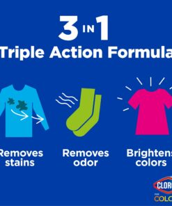 Alternative view of Clorox 2 for Colors, Clorox Laundry Additive Pod, Stain Remover, Odor Eliminator and Color Brightener Liquid Additive Pod, 20 Count (Pack of 6)