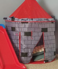 Kiddey Knight's Castle Kids Play Tent -Indoor & Outdoor Children's Playhouse - Durable & Portable with Free Carrying Bag – “Bonus” Shield and Sword Set - Makes for Boys & Girls Knights Tent 55 71BipzG4egL 2