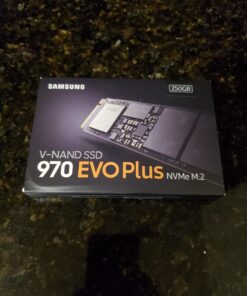SAMSUNG 970 EVO Plus SSD 250GB NVMe M.2 Internal Solid State Drive with V-NAND Technology, Storage and Memory Expansion for Gaming, Graphics w/ Heat Control, Max Speed, MZ-V7S250B/AM 50 71BiutcUNL