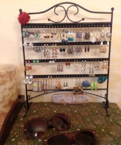 Mango Steam Jewelry Organizer for Hanging Earrings Black 37 71Bl JaWJWL