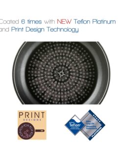 TeChef - Blooming Flower Frying Pan, with Teflon Platinum Non-Stick Coating (PFOA Free) / Ceramic Coated Outside/Induction Ready (20 cm (8 in)) 8-Inch 10 71Bl gH78L