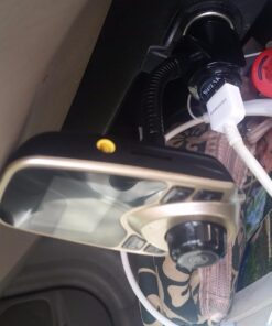 Nulaxy Bluetooth Car FM Transmitter Audio Adapter Receiver Wireless Handsfree Voltmeter Car Kit TF Card AUX 1.44 Display - KM18 Golden 36 71BlfxO9fzL