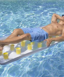 Poolmaster Classic French Pocket Inflatable Swimming Pool Mattress Float for Adults 15 71BmVeMfi9L