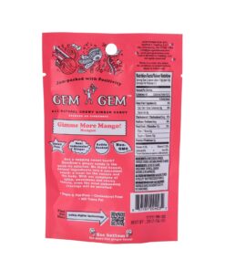 Alternative view of Gem Gem Ginger Candy Chewy Ginger Chews (Mango, 1.25oz Tasting Samples) Mango 1.25 Ounce (Pack of 1)