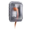 TayMac MM410C Single Horizontal/Vertical Mount 1-Gang Weatherproof In-Use Electrical Outlet Cover for Home Improvement, 2.75 in, Clear 2.75 in. Standard 29 71Bn 1v1QL
