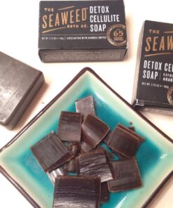 Seaweed Bath Co. Exfoliate Detox Body Soap, 3.75 Ounce, Sustainably Harvested Seaweed, Charcoal (Packaging May Vary) Body Bar Soap-Exfoliate 3.75 Ounce (Pack of 1) 11 71BnBuyYySL