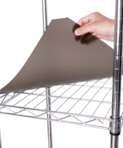 Seville Classics Closet Garment Organizer with Metal Hanging Rod Wardrobe Storage System, w/ Steel Shelves for Clothes, Shirts, Jackets, Coats, Blankets, Shoes, Steel, Expandable Rack 45 71Bnajyt7QL