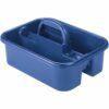 Akro-Mils 09185 Plastic Tote Tool & Supply Cleaning Caddy with Handle, (18-3/8-Inch x 13-7/8-Inch x 9-Inch), Blue (09185BLUE) Tote Caddy