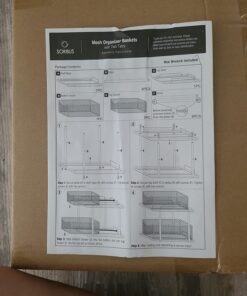 Sorbus 2 Tier Under Sink Bathroom Organizers and Storage, Strong Steel Mesh Sliding Drawers for Enhanced Bathroom Storage Ideal Bathroom Organization and Storage & Under Kitchen Sink Organizer (White) White 34 71Bq6I9WSJL 1