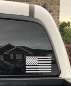 American Flag Black/White Decal Sticker Custom Die-Cut Vinyl USA Merica United States Marines Army Navy Airforce 12 71BqGfDZHLL