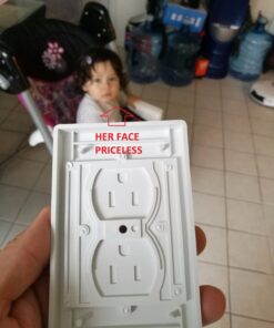 Jambini Self-Closing Outlet Covers - An Alternative To Socket Plugs - 3 pack 61 71BrW5lcRSL