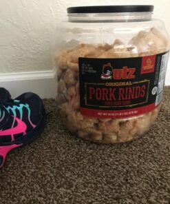 Utz Pork Rinds, Original Flavor - Keto Friendly Snack with Zero Carbs per Serving, Light and Airy Chicharrones with the Perfect Amount of Salt, 18 Ounce (Pack of 2) 18 Ounce (Pack of 2) 45 71BrjaB5RFL