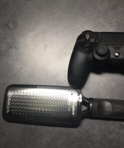 Microplane Colossal Foot File Scraper - The Original Stainless Steel Foot Rasp, Dead Skin/Callus Remover for Feet, Gentle Foot Scrubber, Pedicure Tools for Salon-Quality Foot Care, Black 57 71BrzOynsFL