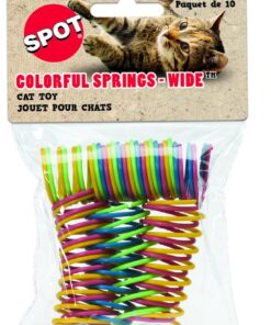 SPOT Ethical Products Ethical Wide Colorful Springs Cat Toy, Medium Breeds 26 71Bs5GEsSfL