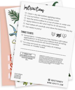 xo, Fetti Dinosaur Tattoos for Kids - 34 styles | Birthday Party Supplies Boy, Dino Party Favors, T-rex Decorations Boy Dino 24 71BsBNrgWmL