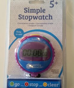 Learning Resources Simple 3 Button Stopwatch, Supports Science Investigations, Timed Math Exercises, Elapsed Time Tracking, Ages 5+ 15 71BsD7H4T4L