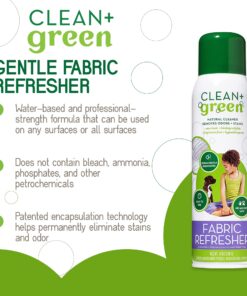 Green+Clean Natural Fabric Pet Refresher Spray - Carpet Cleaner, Cleans Kitty Litter and Dog Poop from Carpet, Upholstery, and More - Couch Cleaner, Household Cleaning Spray - Made in the USA 14.00 Fl Oz (Pack of 1) 11 71BtXKdAmXL