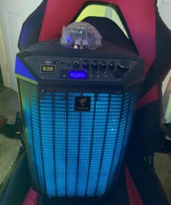 Wireless Karaoke Machine for Adults, TONOR PA System Portable Bluetooth Singing Speaker with Dual Wireless Microphones Microfono, Disco Ball for Home Karaoke, Party, Class and Church K20 Black 65 71BtupllpdL