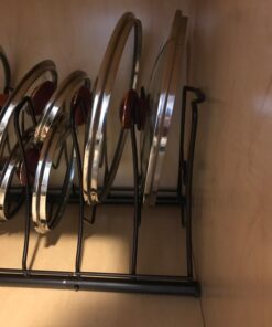 Deco Brothers Pan Organizer Rack for Kitchen Cabinet and Counter, Bronze 47 71BuAiJ48hL
