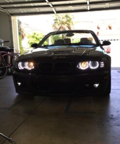iJDMTOY 7000K Xenon White 264-SMD LED Angel Eyes Halo Ring Lighting Kit Compatible with BMW E36 E46 3 Series E39 5 Series E38 7 Series (Fit Xenon Trim ONLY) 38 71BuRUgnnxL