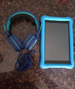 Kids Headphones - noot products K11 Foldable Stereo Tangle-Free 3.5mm Jack Wired Cord On-Ear Headset for Children/Teens/Boys/Girls/Smartphones/School/Kindle/Airplane Travel/Plane/Tablet (Navy/Teal) Navy/Teal 54 71BufWnADL