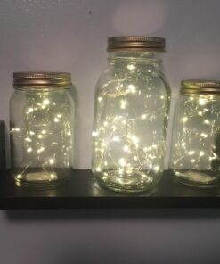6 Pack Fairy Lights Battery Operated - 7ft 20 LED Waterproof Mini Silver Wire String Lights for Wedding Mason Jars Crafts Shelves Walls Christmas Garlands Party, Warm White 6 Pack 54 71BuxuWuJiL