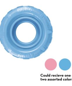 KONG Puppy Tires - Durable Puppy Chew Toy - Soft Rubber Treat Toys for Puppies & Dogs - Stuffable Dog Chew Toy - Puppy Teething Toy for Fetch & Mental Enrichment - Tire Chew Toy - Medium/Large Puppies 27 71BvFqS9E3L 2