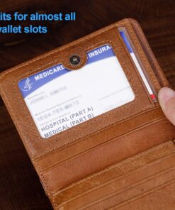 WBSZDS 10 Pack New Medicare Card Holder Protector Sleeves,10 Mil Clear PVC Water Resistant Medicare Card Protectors Sleeves for New Medicare Card,Social Security Card Protector Business Cards 19 71BwlJa1p9S