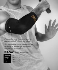 Copper Fit Original Recovery Elbow Sleeve Medium Black with Copper Trim 8 71Bwq12K oL