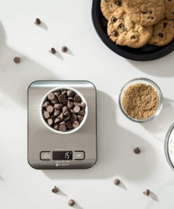 Etekcity Food Scale, Digital Kitchen Scale, 304 Stainless Steel, Weight in Grams and Ounces for Baking, Cooking, and Meal Prep, LCD Display, Medium Basic Medium Size 42 71BxGF0xGL