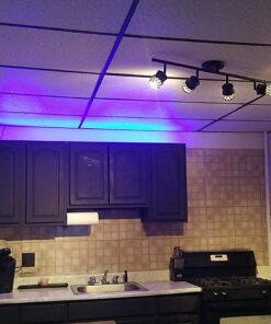 Globe Electric 59063 Norris 4-Light Track Lighting, Bronze, Oil Rubbed Finish, Champagne Glass Track Heads, Bulbs Included, 465 Lumen Without Dimmer 42 71BxXGNeHsL