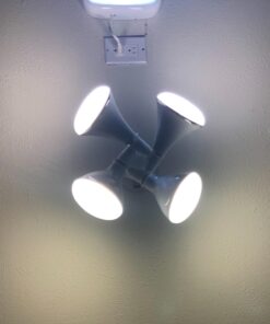 JACKYLED 4 in 1 E26 Light Socket Splitter Adapter Converter for Standard LED Bulbs 360 Degrees Adjustable 180 Degree Bendable Max Watt 240W 36 71ByVGVL8AL