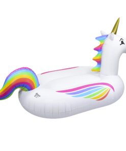 GoFloats Giant Inflatable Pool Floats - Choose Unicorn, Dragon, Flamingo, Swan, or Bull - Includes Drink Float 33 71BzLLr0nL