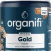 Organifi: Gold - Superfood Supplement Powder - 30 Servings - Stress Support, Better Rest, Relaxation and Promotes Restful Sleep - Turmeric and Reishi Infused 30 Servings (Pack of 1)