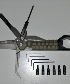 Real Avid Pistol Tool for Gun Maintenance | 19 in 1 Pistol Multitool & Handgun Utility Tool for Striker Fired & 1911 Platforms, Includes 1911 Bushing Wrench, Tanto Knife & Laser Sights Adjusters 60 71C E8v6cL 1