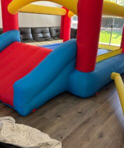 Little Tikes Jump 'n Slide Inflatable Bouncer Includes Heavy Duty Blower With GFCI, Stakes, Repair Patches, And Storage Bag, for Kids Ages 3-8 Years Jump 'n Slide Bounce House 41 71C h1xLW2L