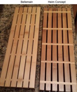 Bellemain 100% Pure Bamboo in Drawer Knife Block | Knife Drawer Organizer | Store Knives Safely with The Blades Down | Storage Solution for Your Kitchen | Knife Organizer Drawer Insert 40 71C0QW8HMPL